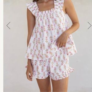 Piyama lotus ruffle shorts floral